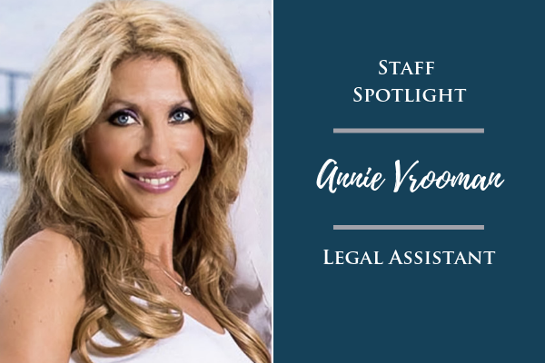 Staff Spotlight: Annie Vrooman, Legal Assistant  Media