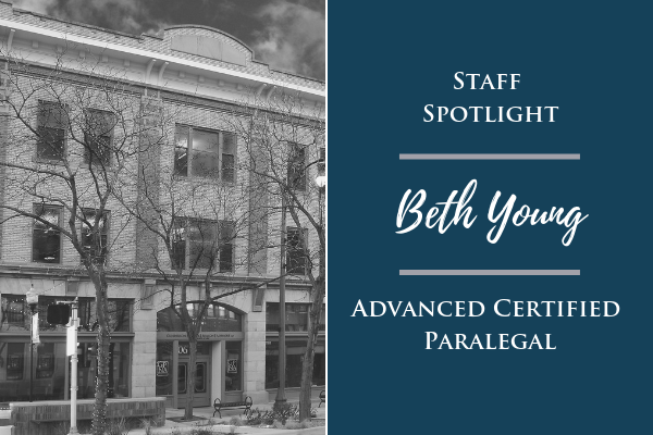 Staff Spotlight: Beth Young, Advanced Certified Paralegal  Media