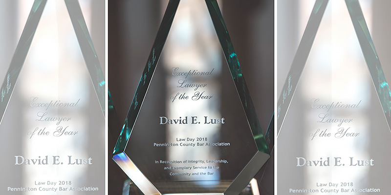 David Lust Named Exceptional Lawyer of the Year by Pennington County Bar Media